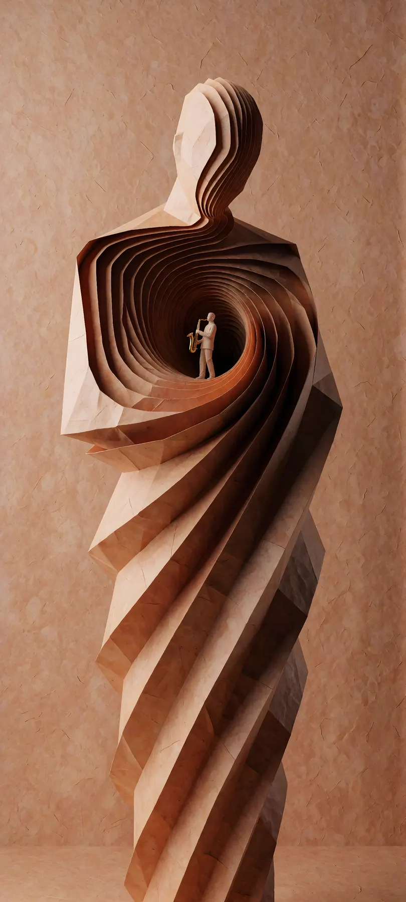 folded-paper listener