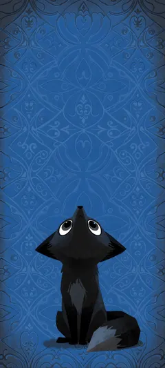 black fox cub