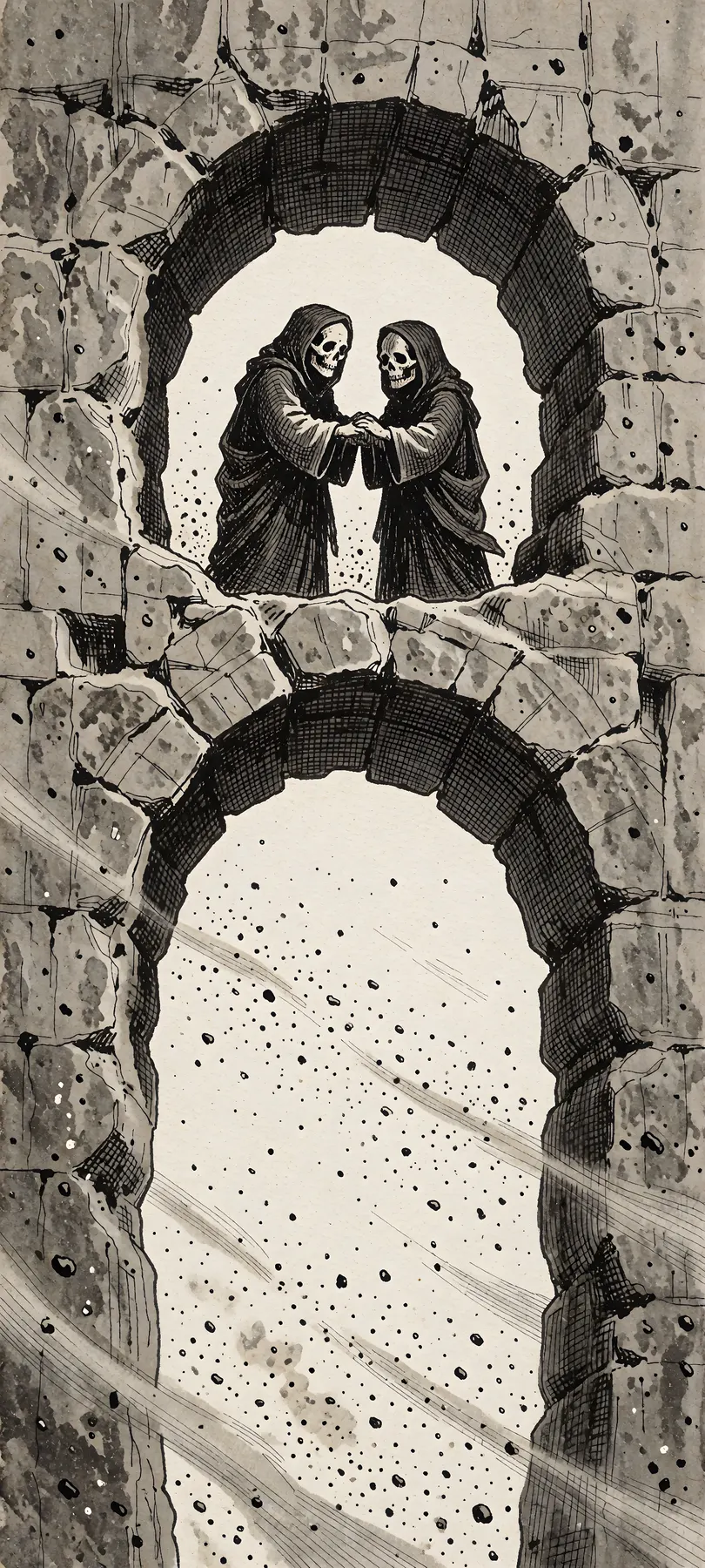 skull-faced pilgrims