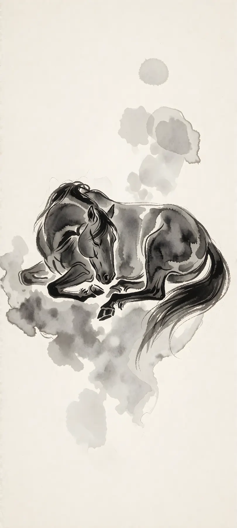 sleeping horse