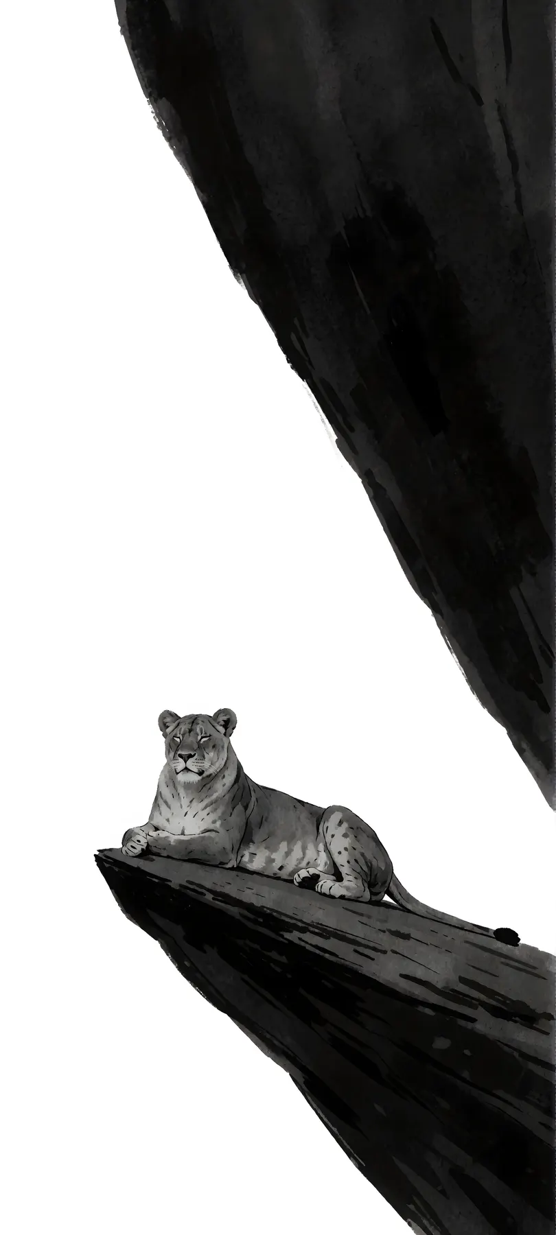 resting lioness