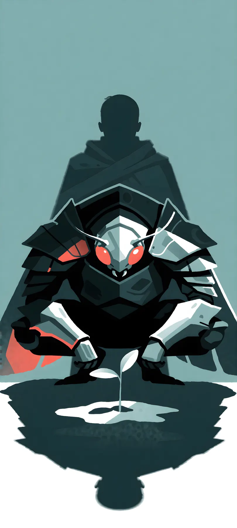 insectoid warrior and seedling