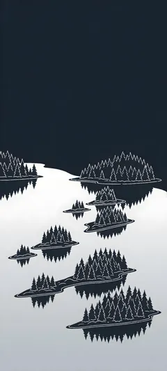 forested islands