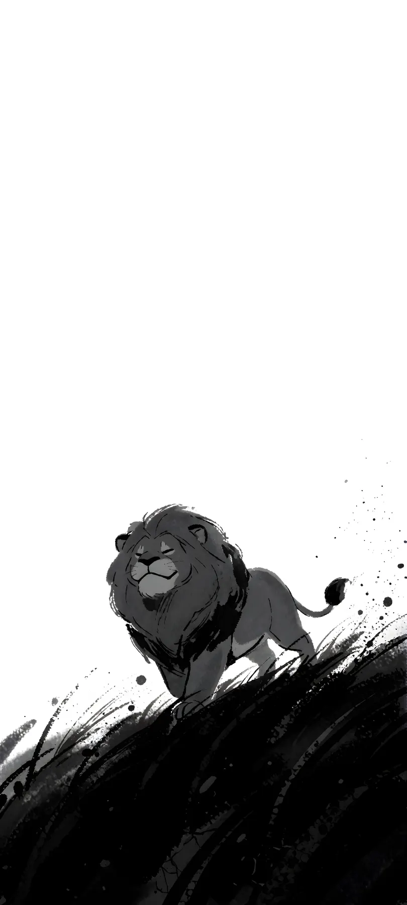 ascending lion