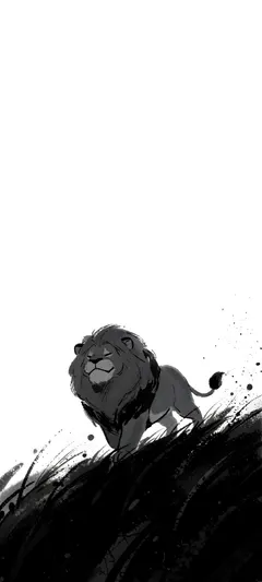 ascending lion