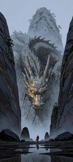 colossal stone dragon