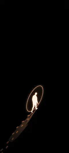 solitary figure