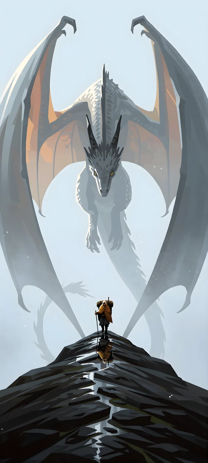 white winged dragon