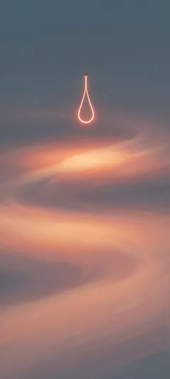 teardrop-shaped pendant