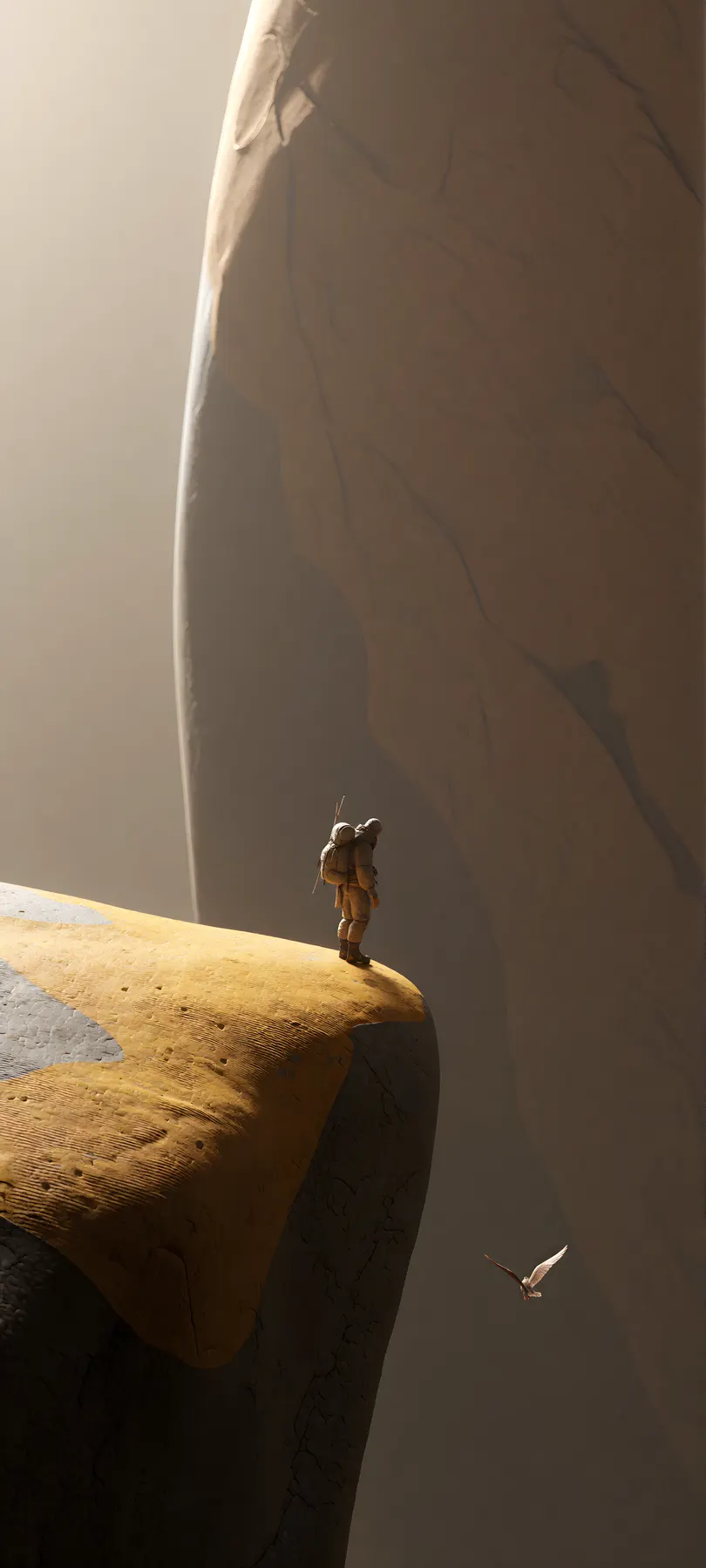 solitary mountaineer