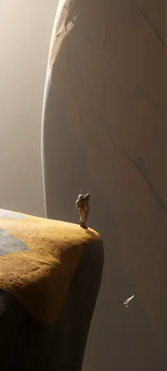 solitary mountaineer