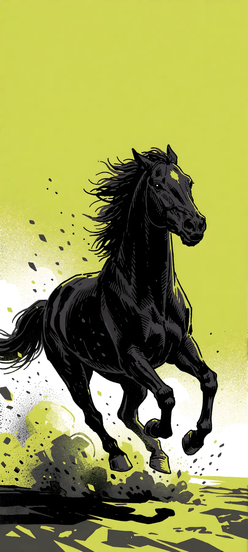 black mustang