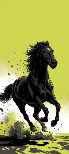 black mustang
