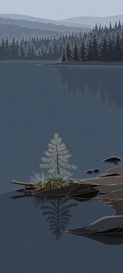 evergreen lakeshore sapling