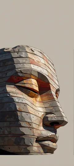 colossal stone face