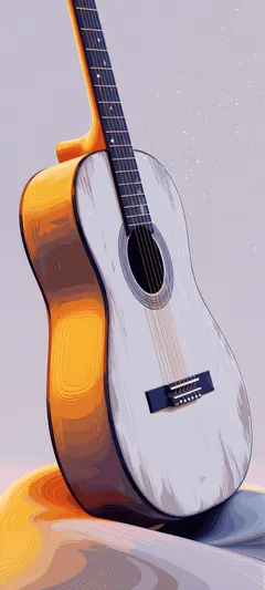 stylized guitar