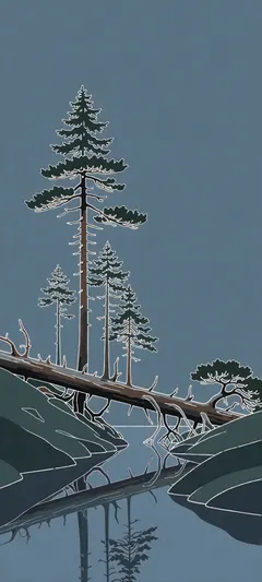 fallen pine