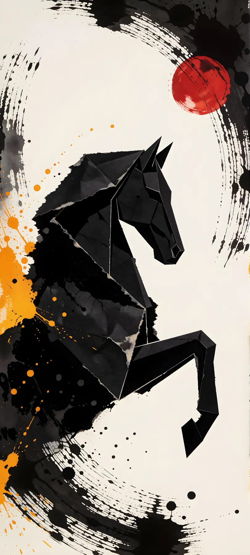 origami-like horse