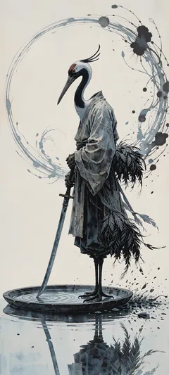 crane sword-monk