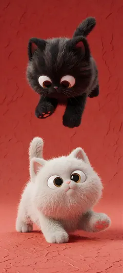 dueling kittens