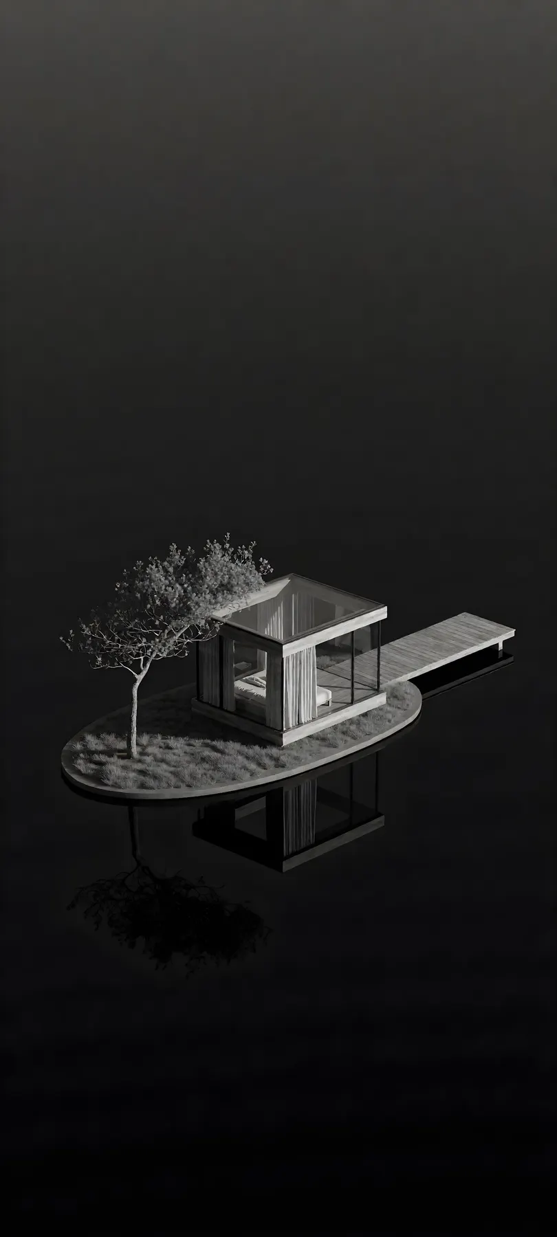 glass-and-wood retreat