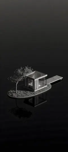 glass-and-wood retreat