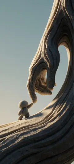young stone creature
