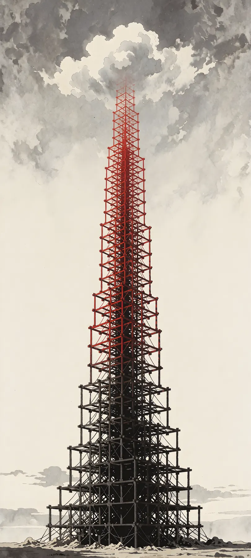 skeletal tower