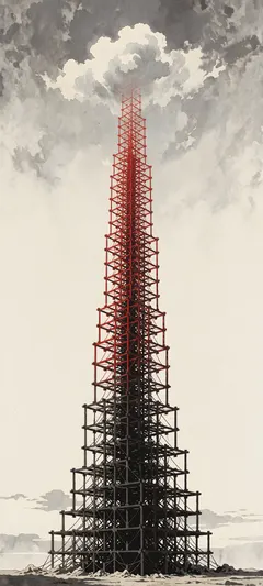 skeletal tower
