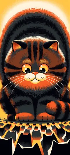 colossal feline guardian