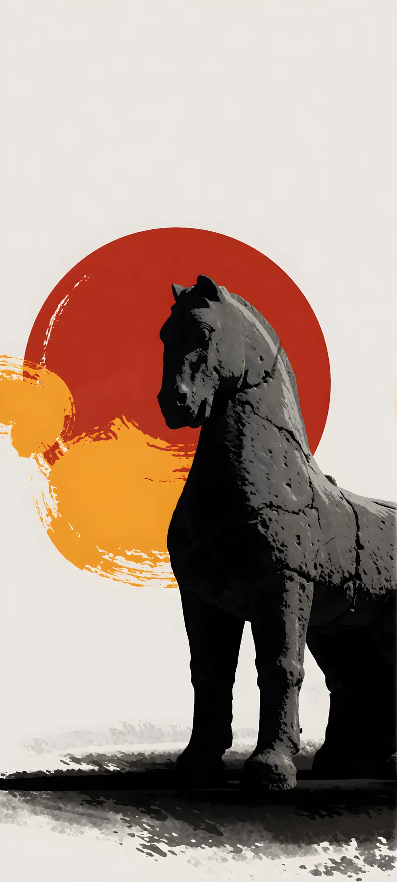 horse-shaped stone guardian