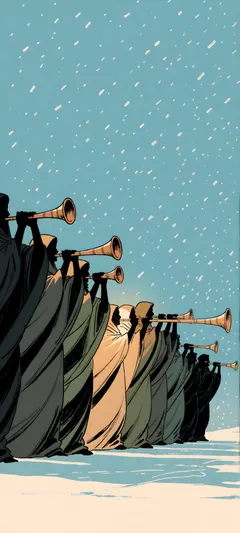 robed musicians