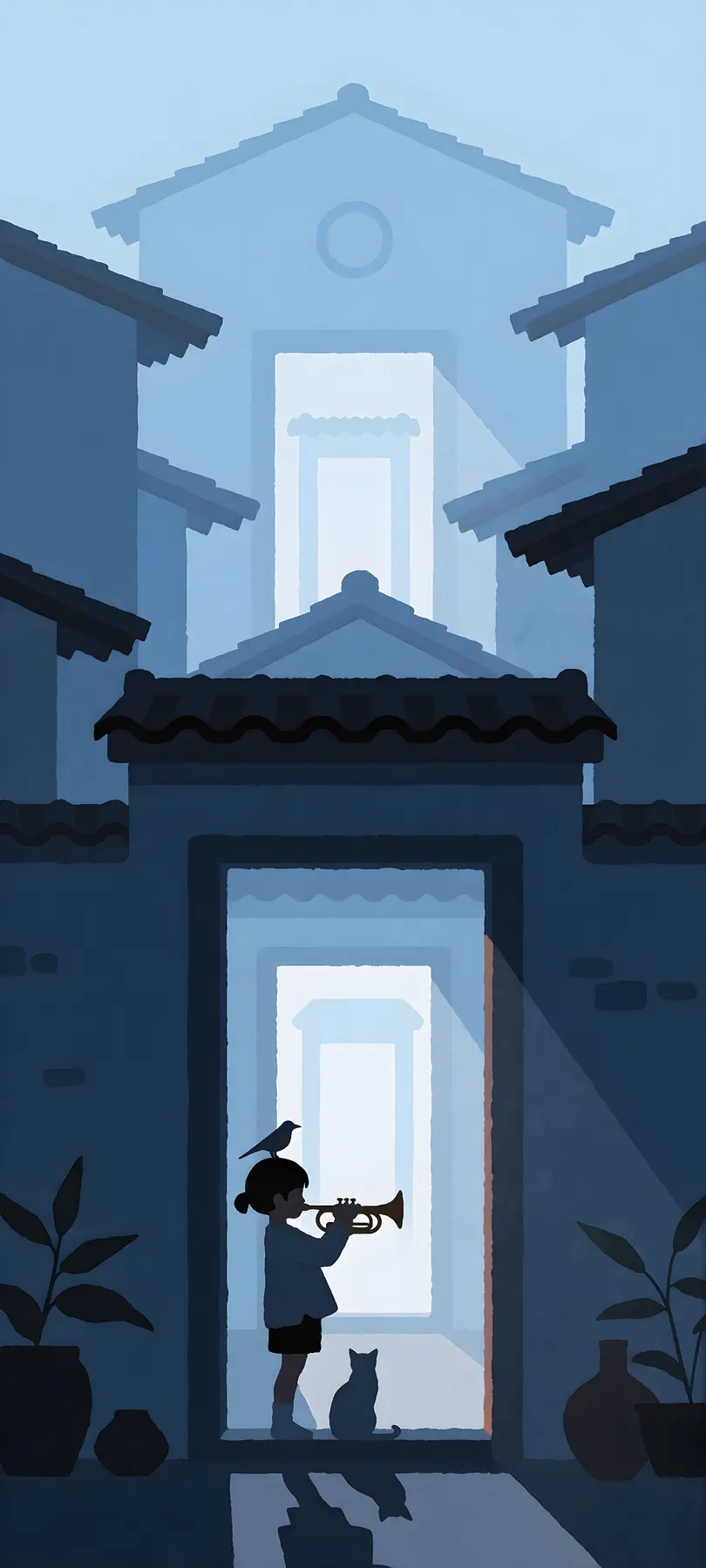 solitary child