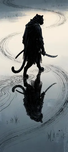 elongated reflection