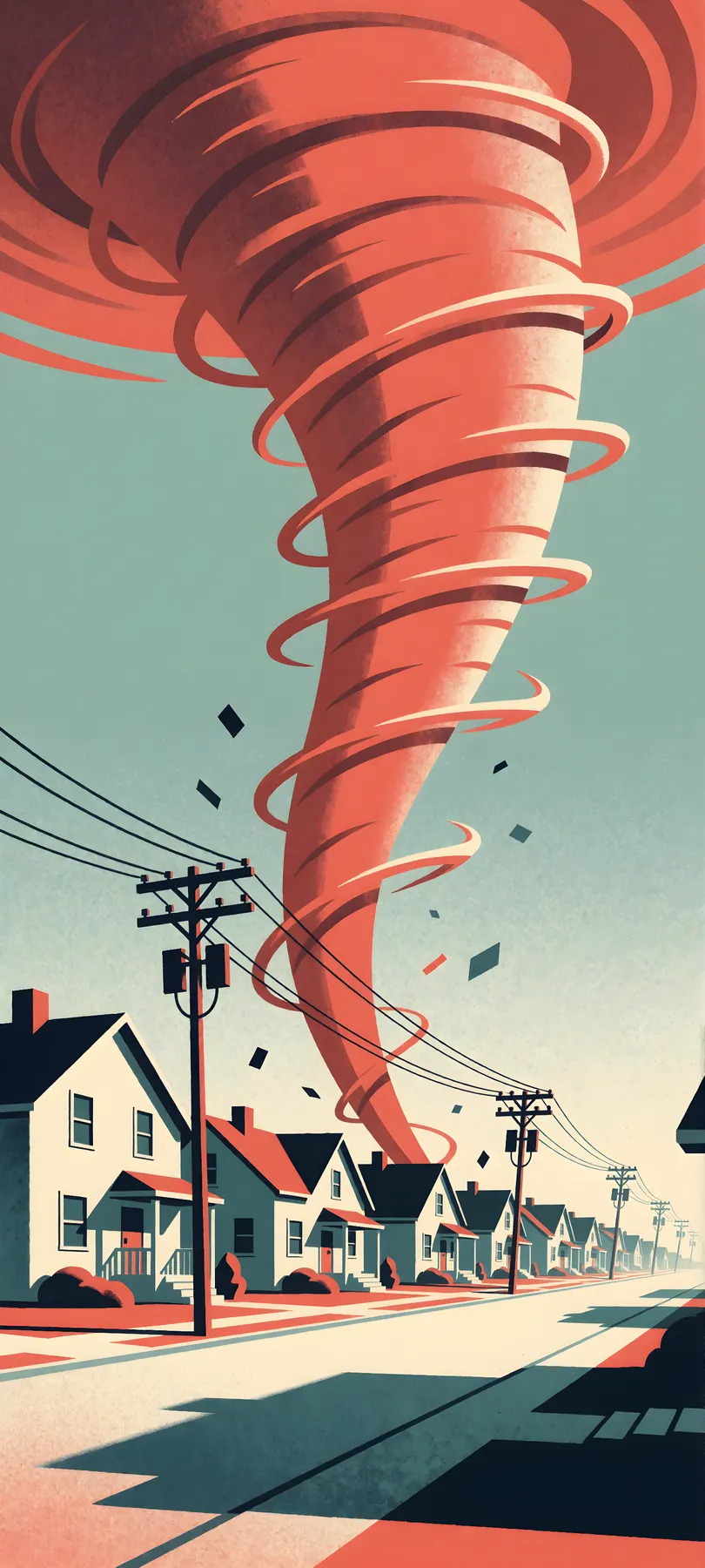 coral-red tornado