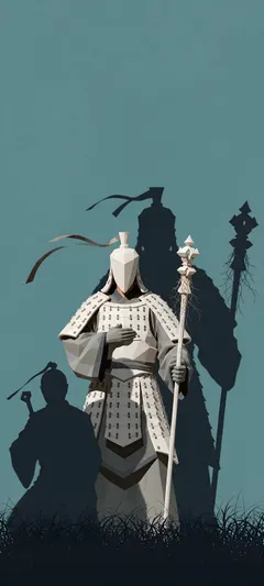 faceless ceramic guardian