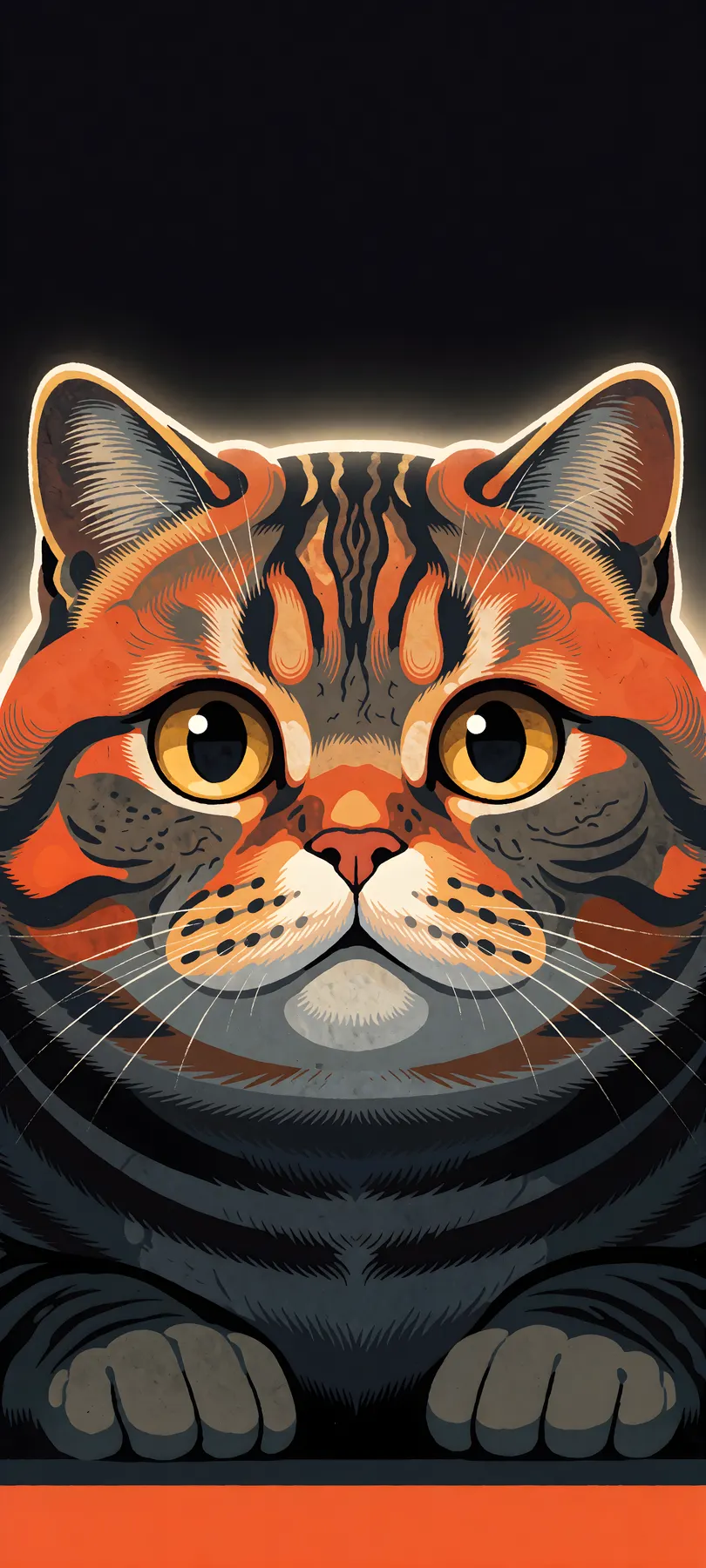 stylized cat