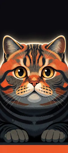 stylized cat