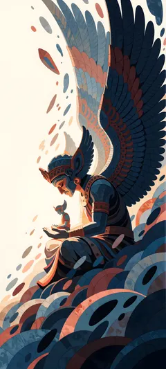colossal winged guardian