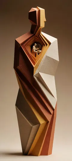 folded-paper figure