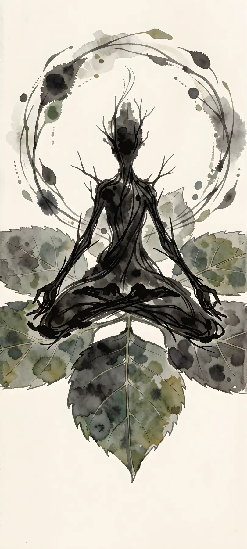 meditating forest spirit