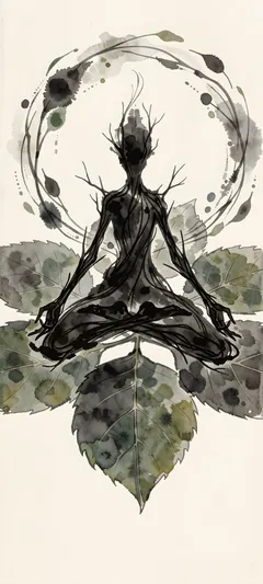 meditating forest spirit