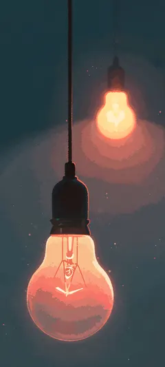 open light bulb pendant