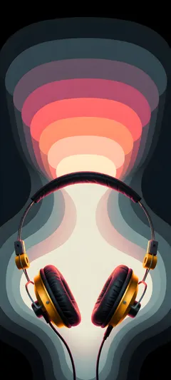 vintage headphone earcups