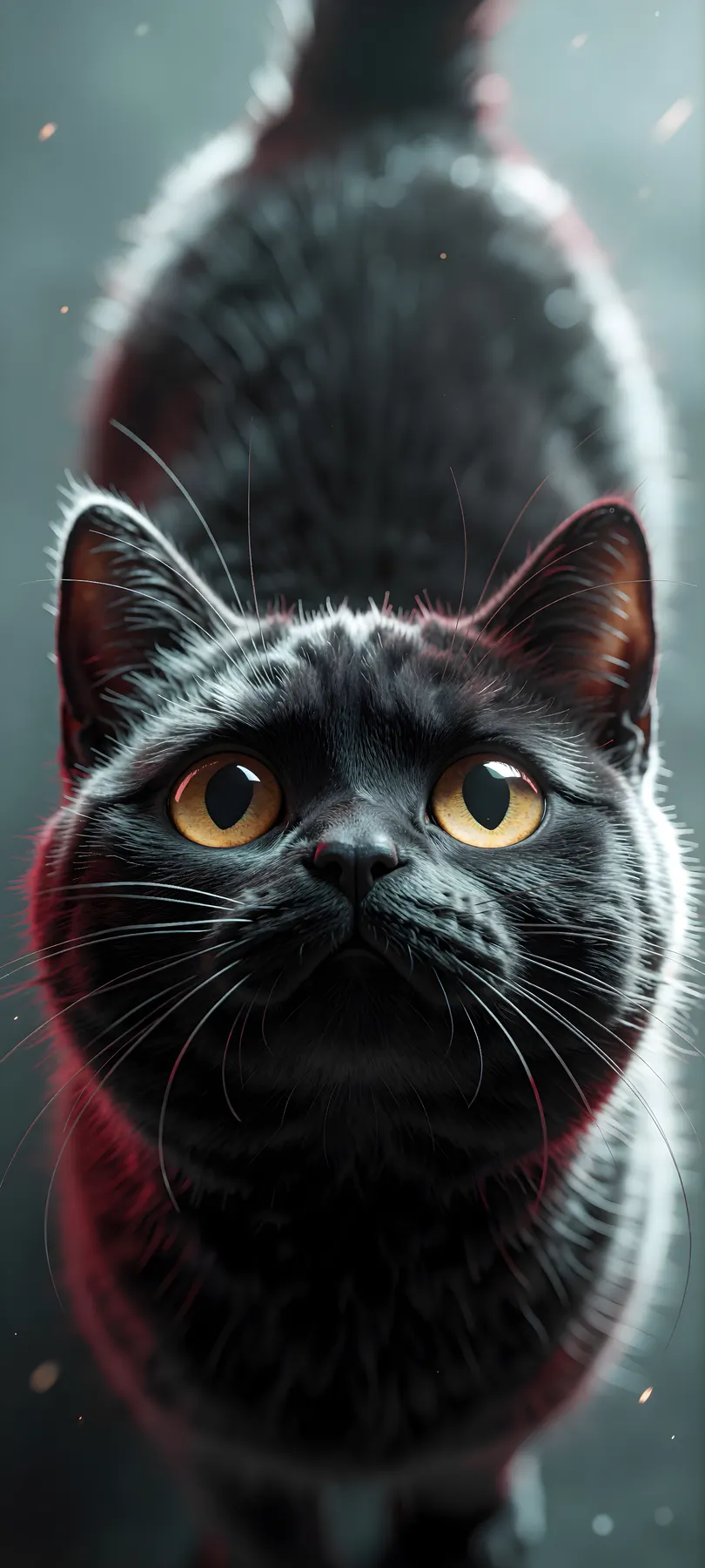sleek black cat