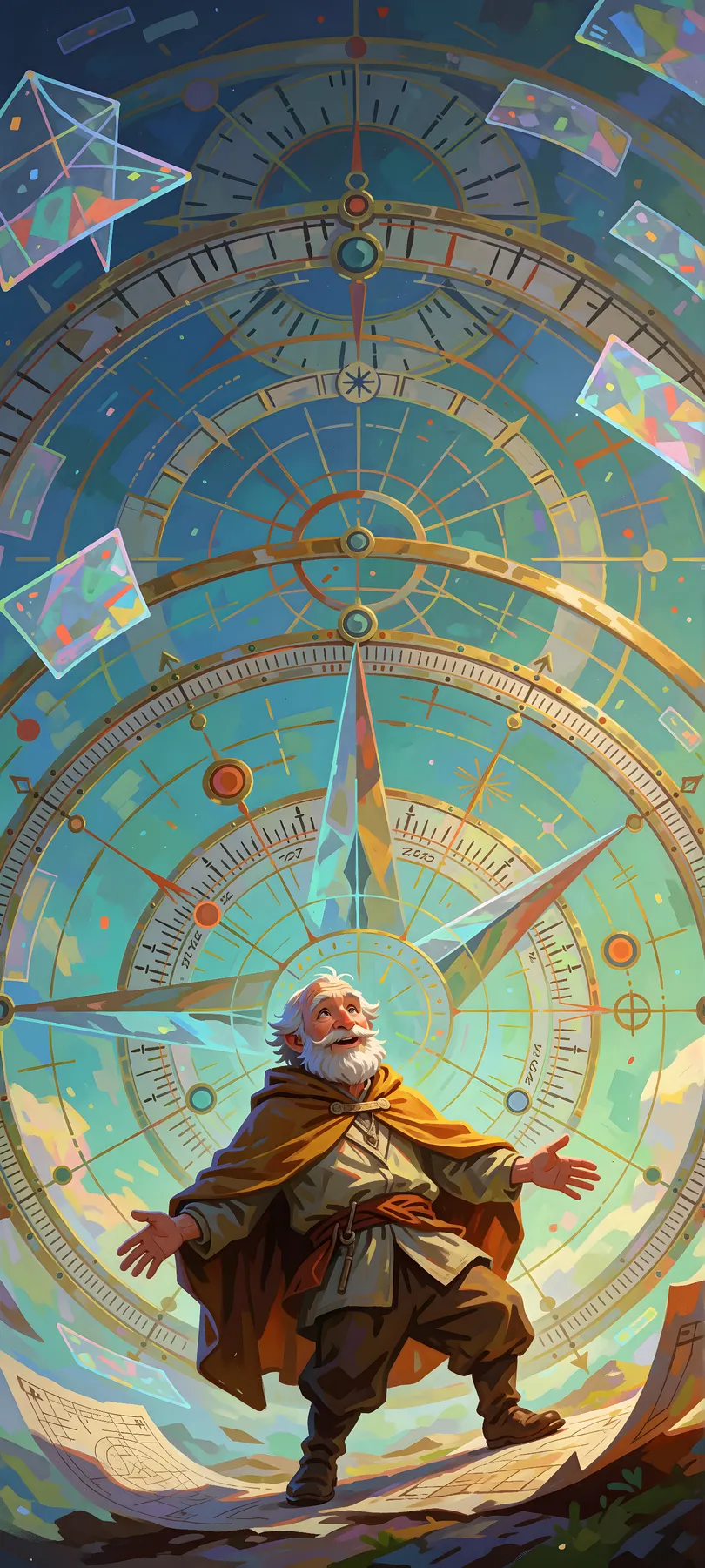 elderly cartographer