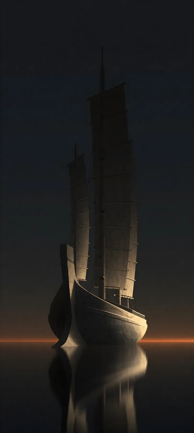 monumental stone vessel