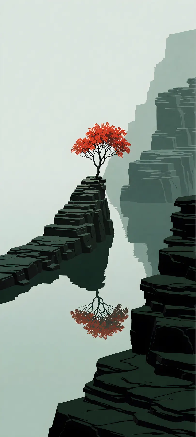 scarlet leaves