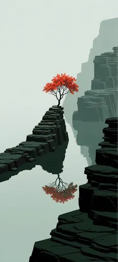 scarlet leaves