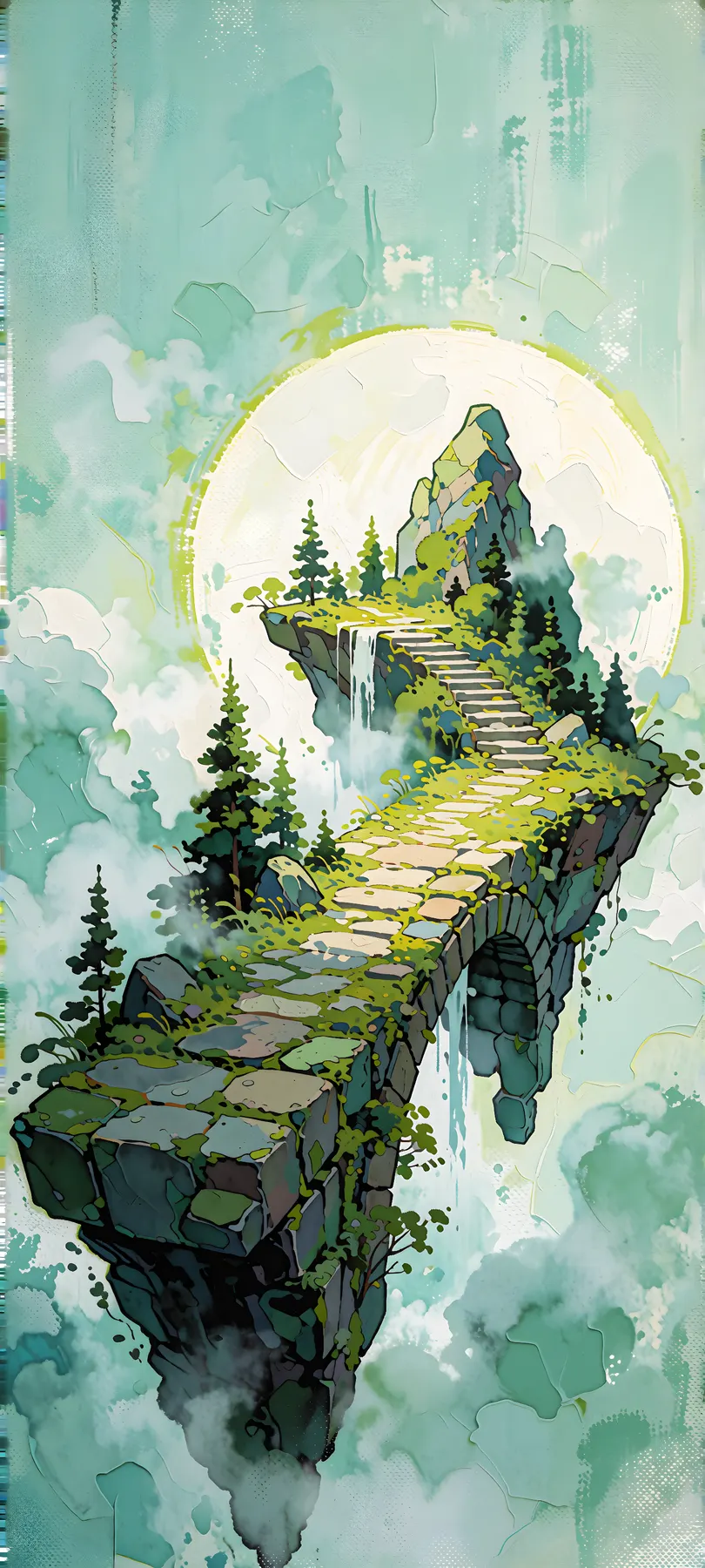 floating stone bridge